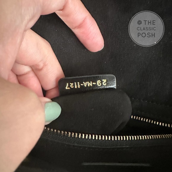 Lady Dior Cannage Small Crinkled Calfskin Black Gold Shoulder Crossbody Bag - Picture 10 of 15